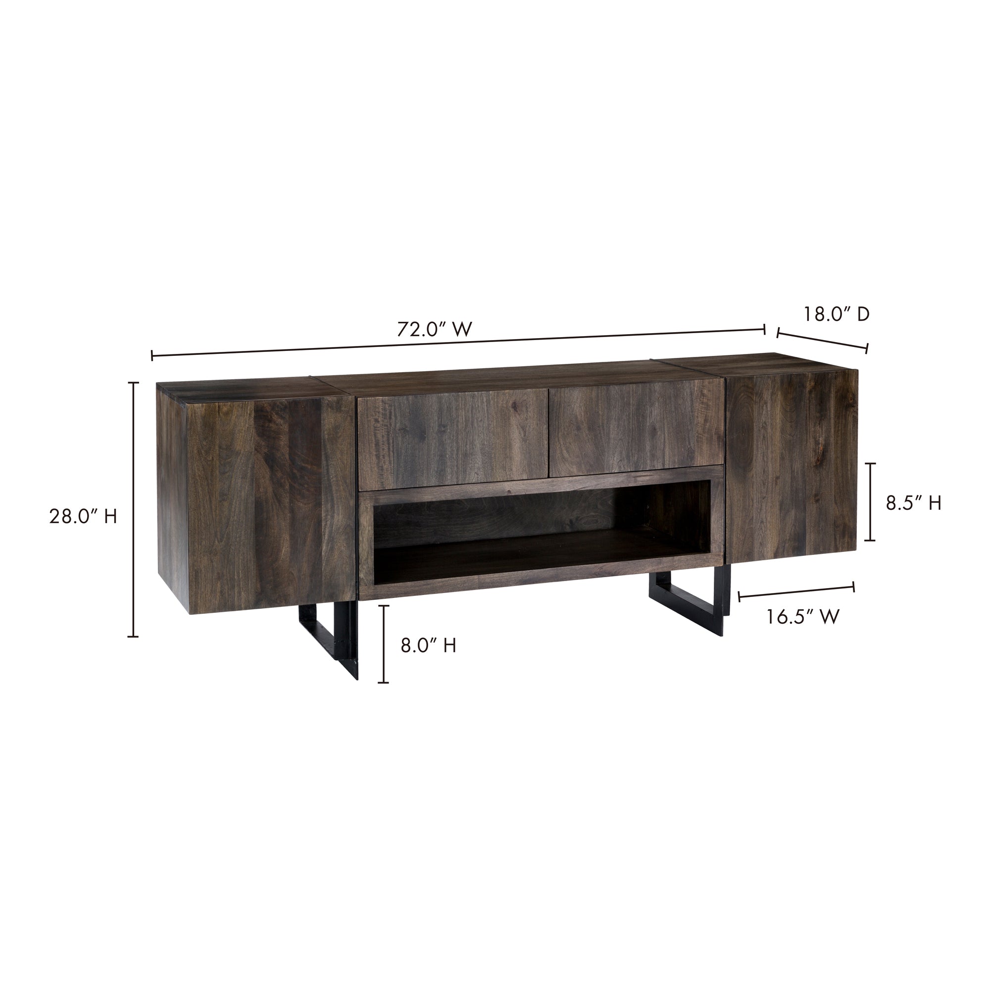 Tiburon Media Cabinet Natural