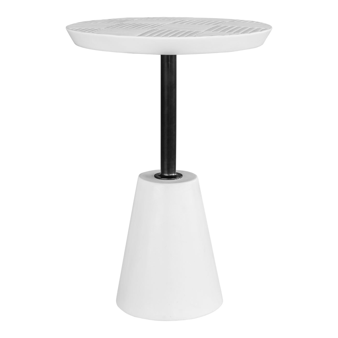 The Foundation Outdoor Accent Table is a building block for creating the sleekest outdoor patio experience yet. A round, t...