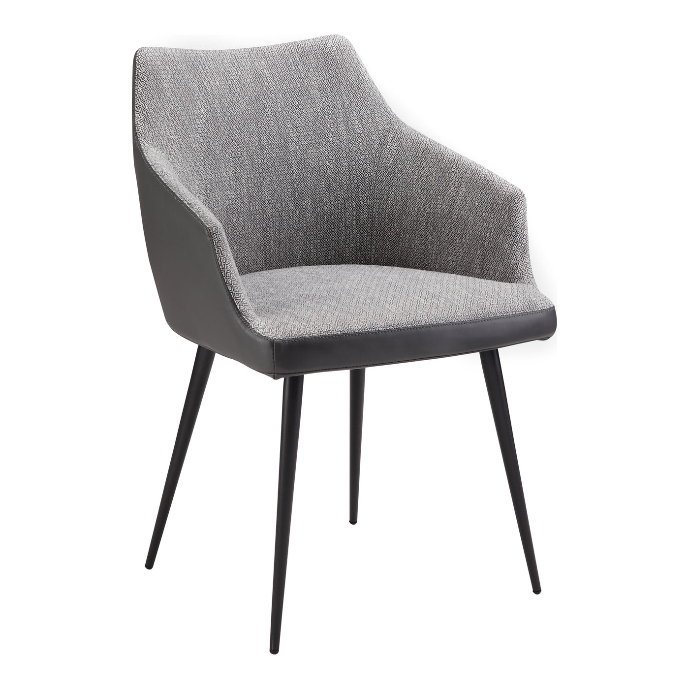The Beckett features a strong, molded PVC seat frame on steel legs, that give the chair a slim profile but strength to las...