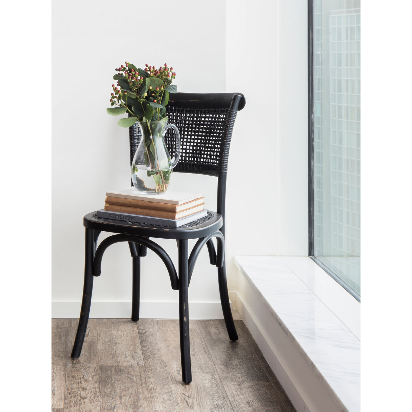 Give your space an antique, effortless look with the Churchill Dining Chair in our antique black colourway. Made from soli...