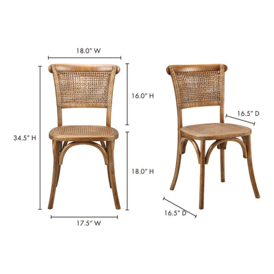 Give your space a natural, effortless look with the Churchill Dining Chair. Made from solid Elm wood with rattan back and ...