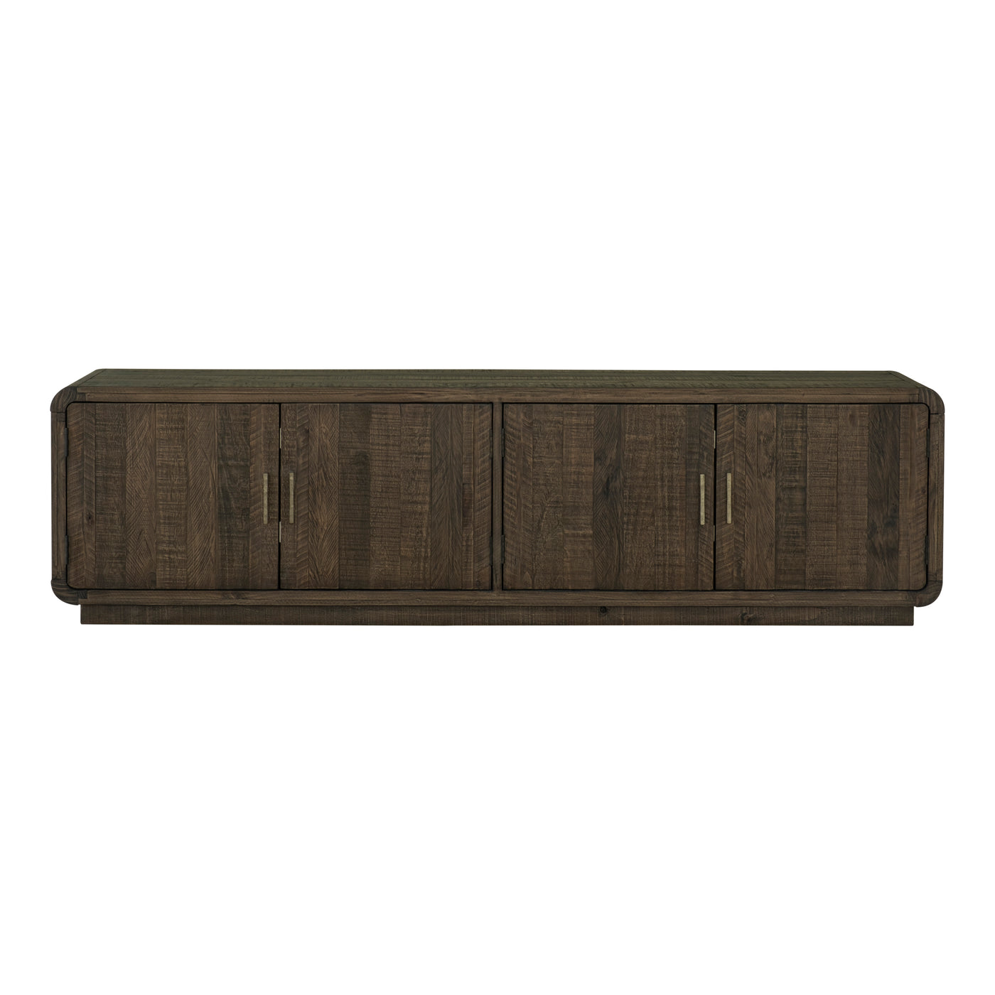 Earthy, on-trend rustic style has been rounded into a minimal silhouette with the Monterey media cabinet. This entertainme...