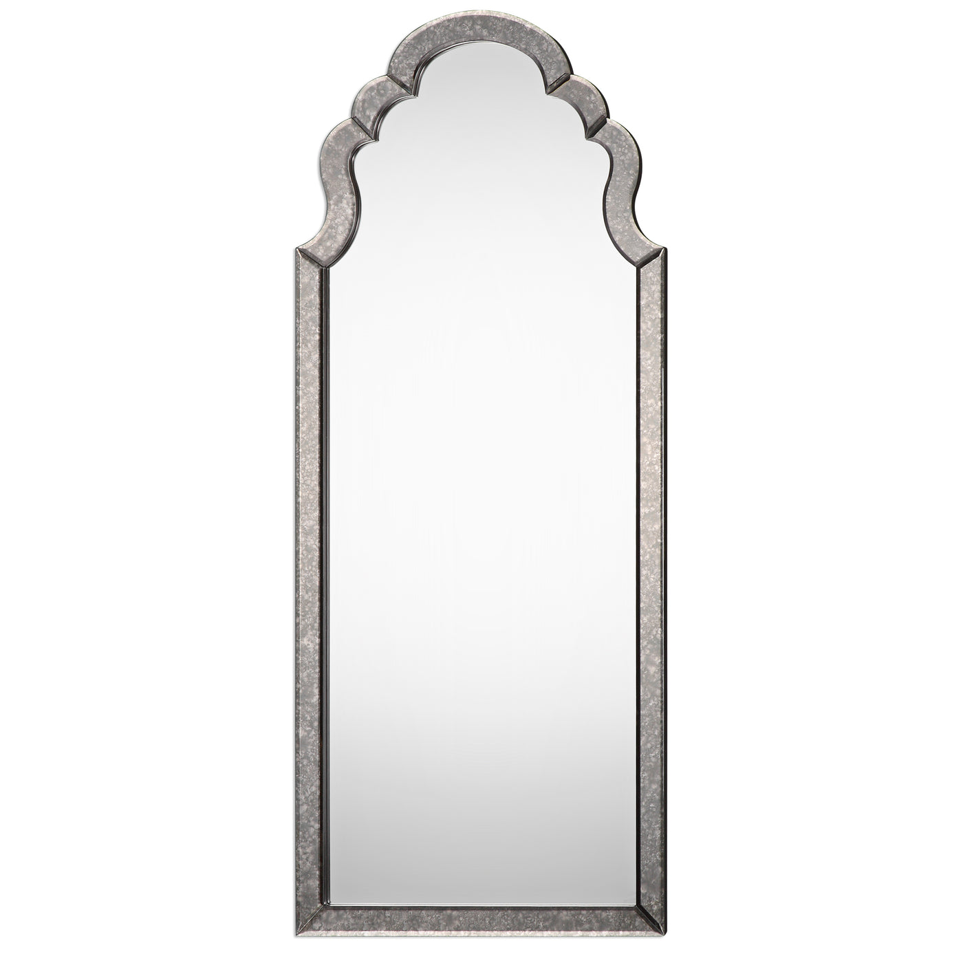 The Frame Is Adorned With Hand Beveled, Heavily Antiqued Mirrors.
