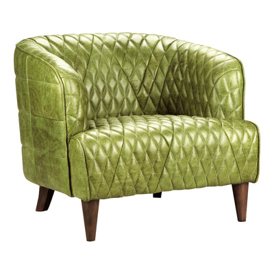Rustic top-grain leather with a finely-tailored, diamond-tufted seat and back give the Magdelan a high-end, designer appea...