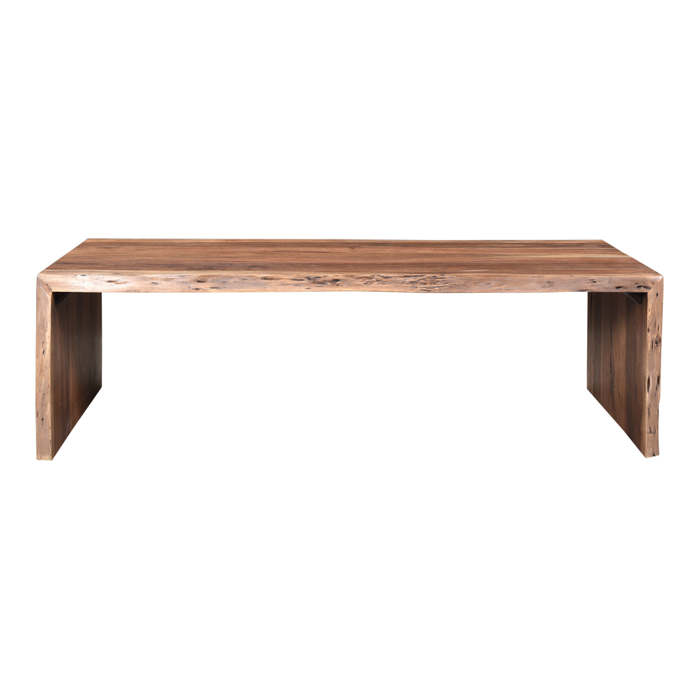 The Tyrell coffee table is pure rustic simplicity. Crafted from solid acacia wood, the natural finish and live edge are co...