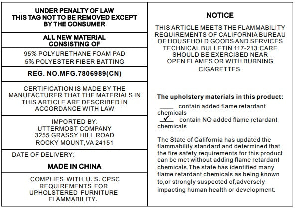 Infinity Black Bench
