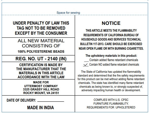Mesick Handwoven Gray Pouf