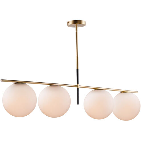 Vesper Satin Brass Linear Pendant