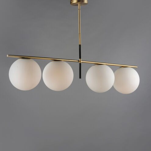 Vesper Satin Brass Linear Pendant
