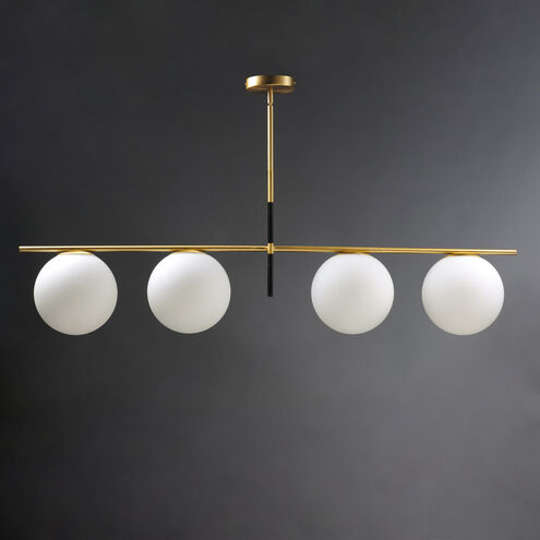 Vesper Satin Brass Linear Pendant