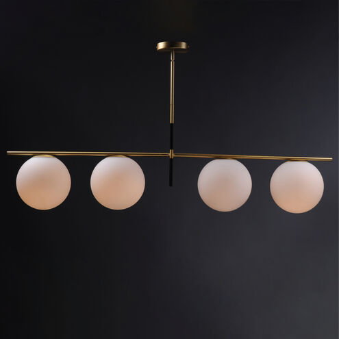 Vesper Satin Brass Linear Pendant