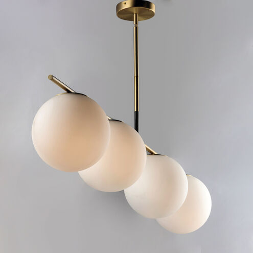 Vesper Satin Brass Linear Pendant