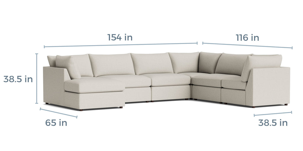 Beckham Modular U-Shaped Sectional