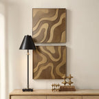 Golden Terrain Wood Wall Decor Set/2