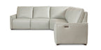 Everett Leather Modular Reclining Sectional