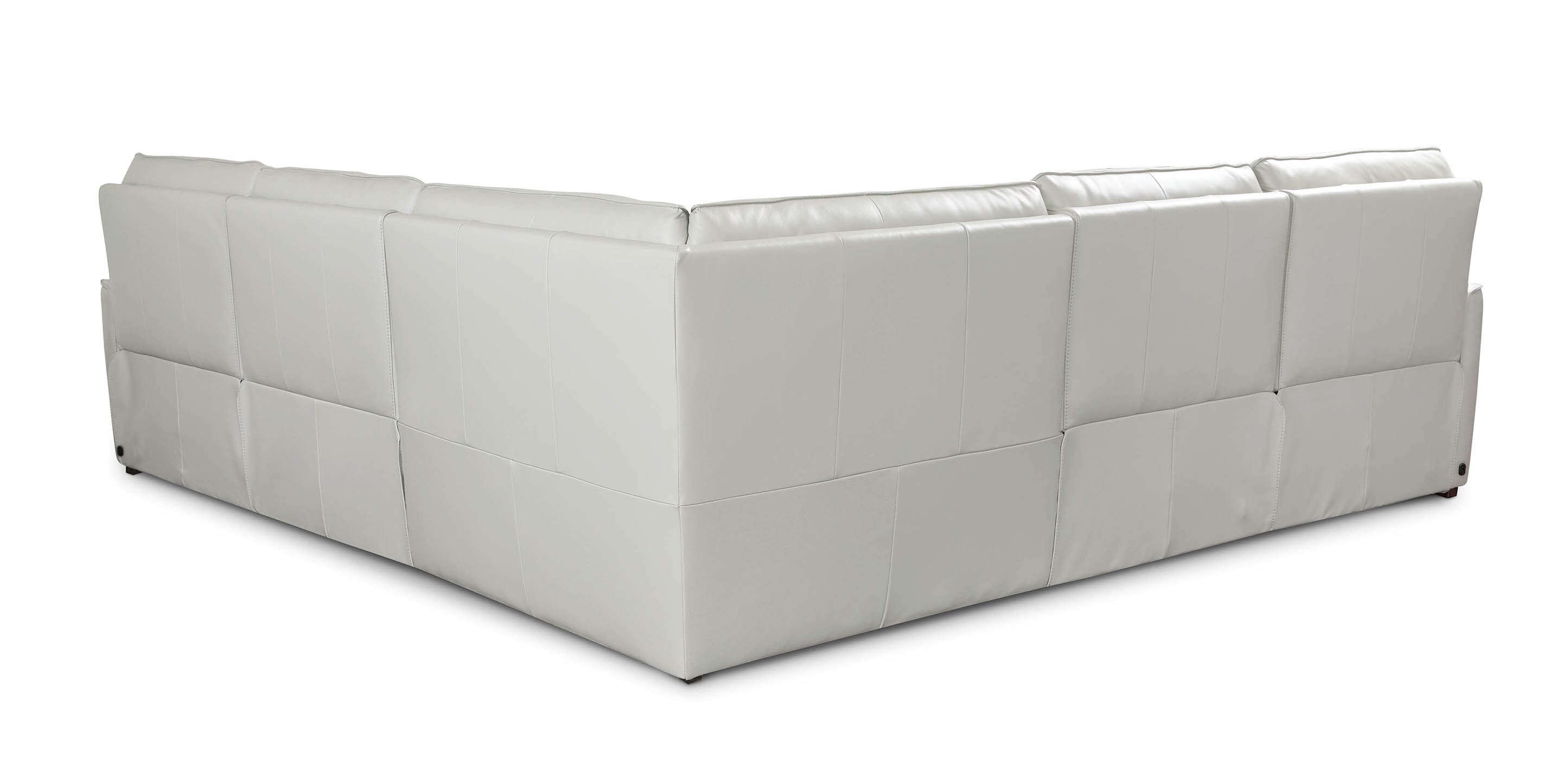 Everett Leather Modular Reclining Sectional