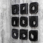 Bahati Wood Wall Decor in Ebony Set/9