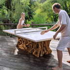 Stonewood Indoor-Outdoor Ping Pong Dining Table 2 Cartons