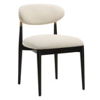 Moxie Black Armless Dining Chair Set/2