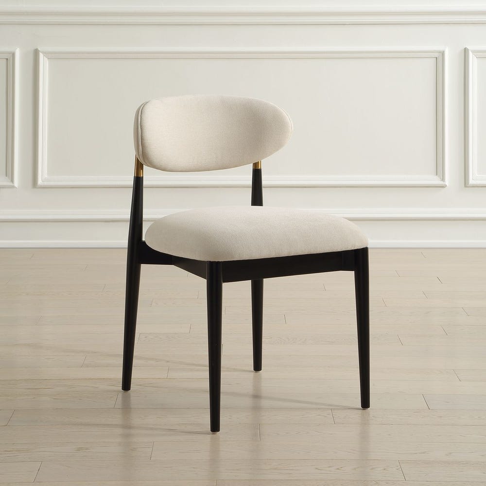 Moxie Black Armless Dining Chair Set/2