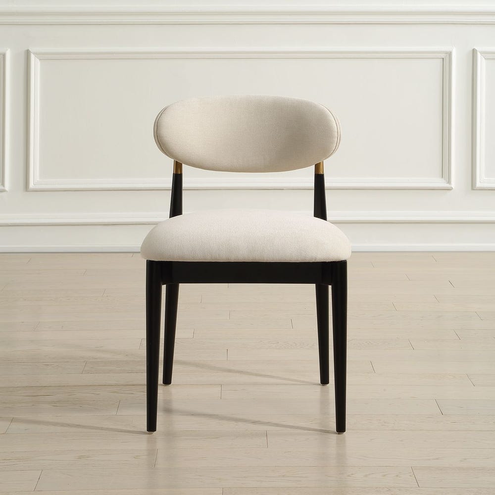 Moxie Black Armless Dining Chair Set/2