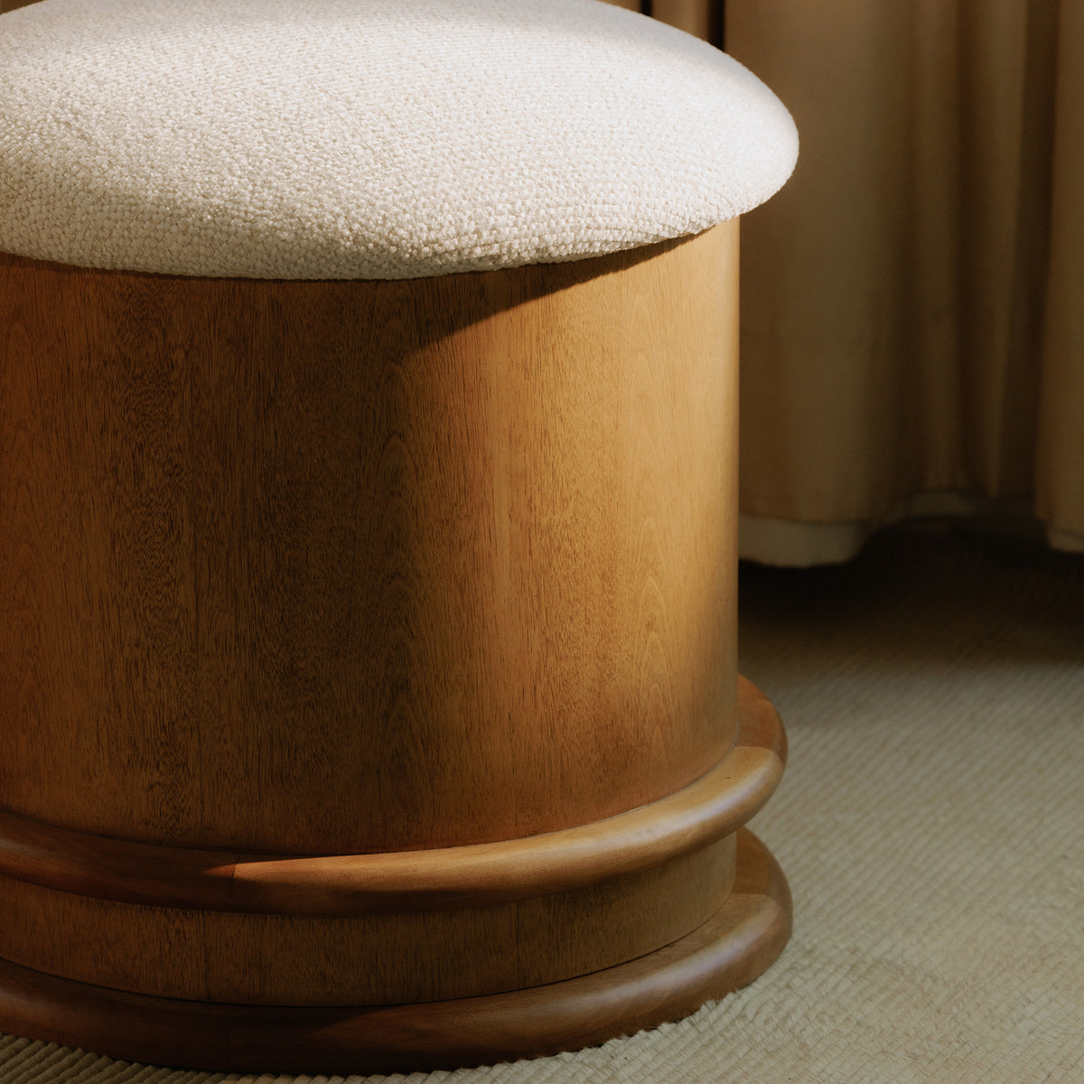 Piccolo Storage Stool Flecked Oatmeal