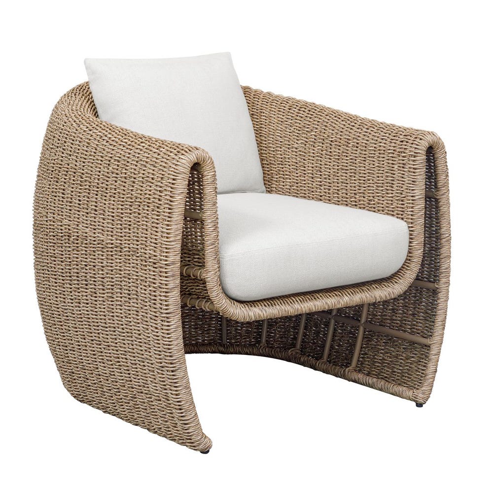 Tropic Golden Flax Outdoor Lounge Chair