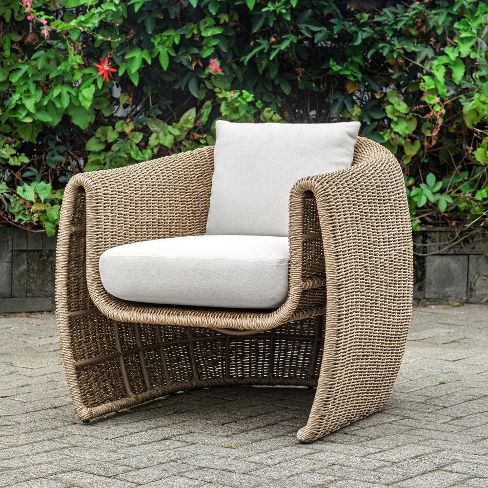 Tropic Golden Flax Outdoor Lounge Chair