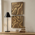 Golden Terrain Wood Wall Decor Set/2