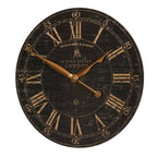 Bond Street 18" Black Wall Clock