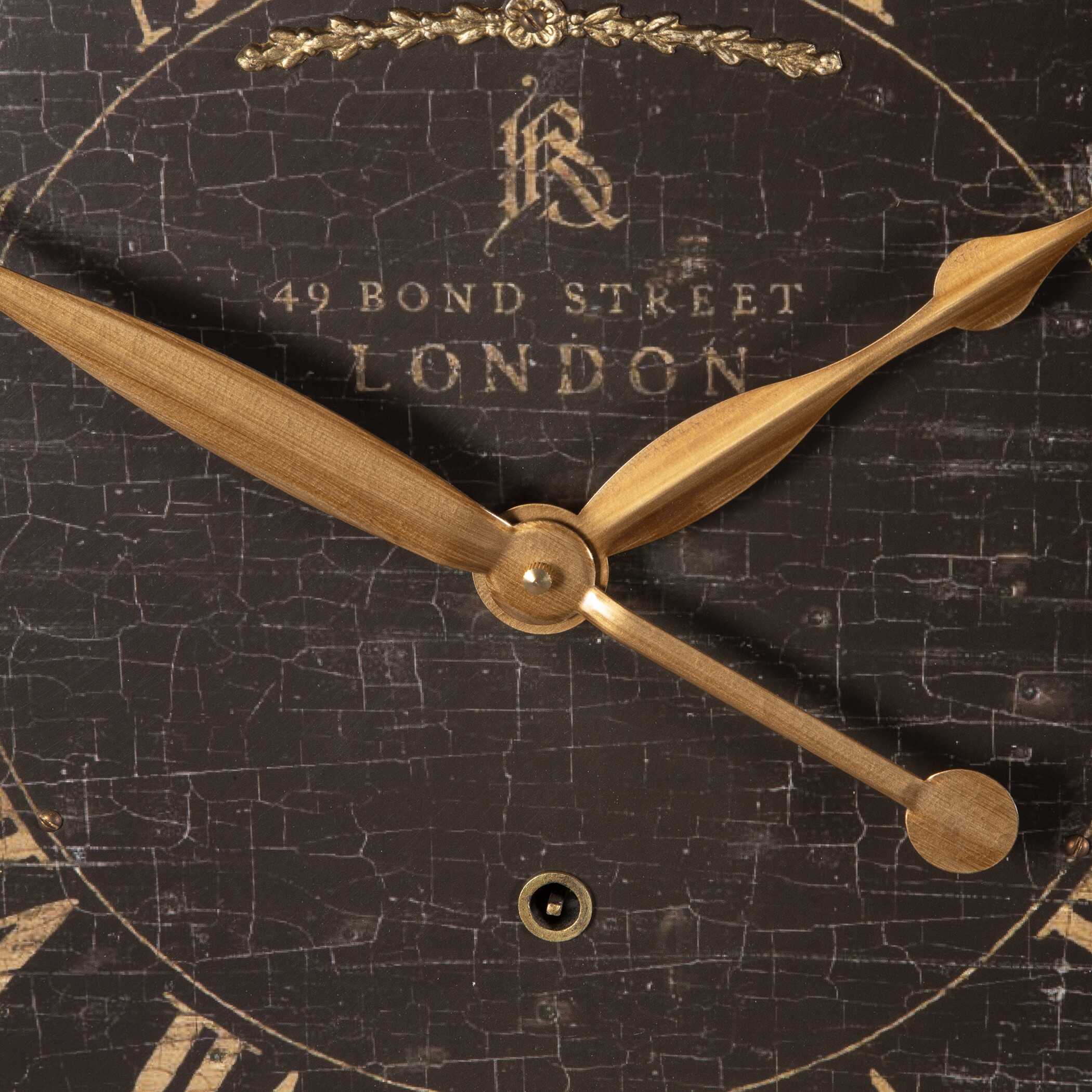 Bond Street 18" Black Wall Clock