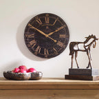 Bond Street 18" Black Wall Clock