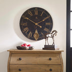 Bond Street 30" Black Wall Clock