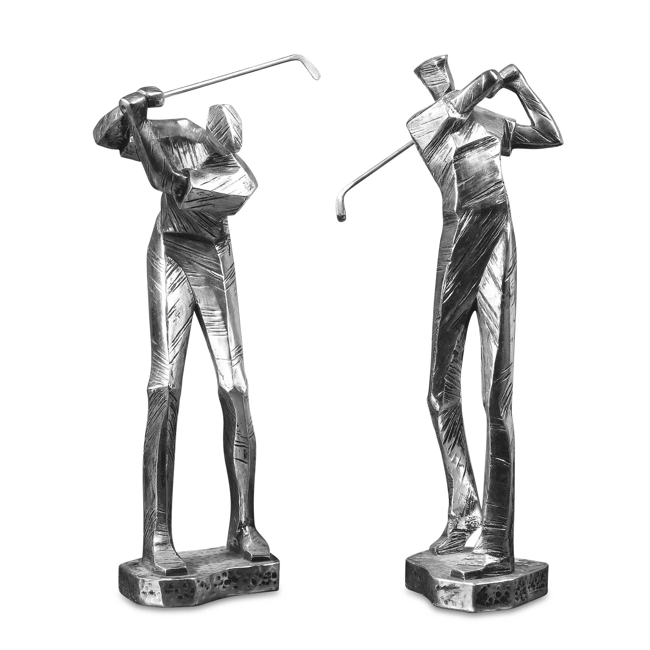 Practice Shot Metallic Statues Set/2