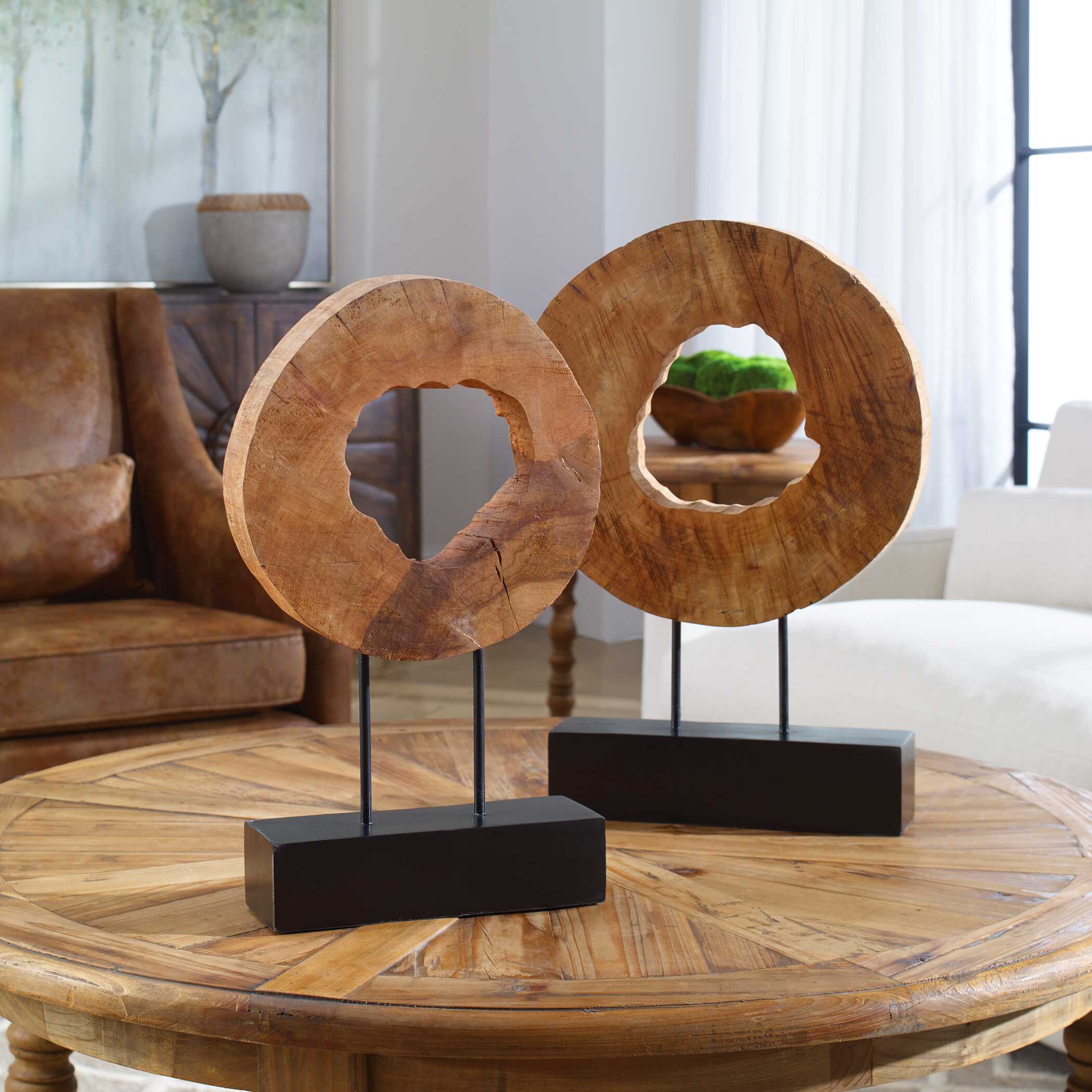 Ashlea Wooden Sculptures Set/2