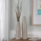 Sara Textured Ceramic Vases Set/2
