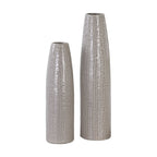 Sara Textured Ceramic Vases Set/2