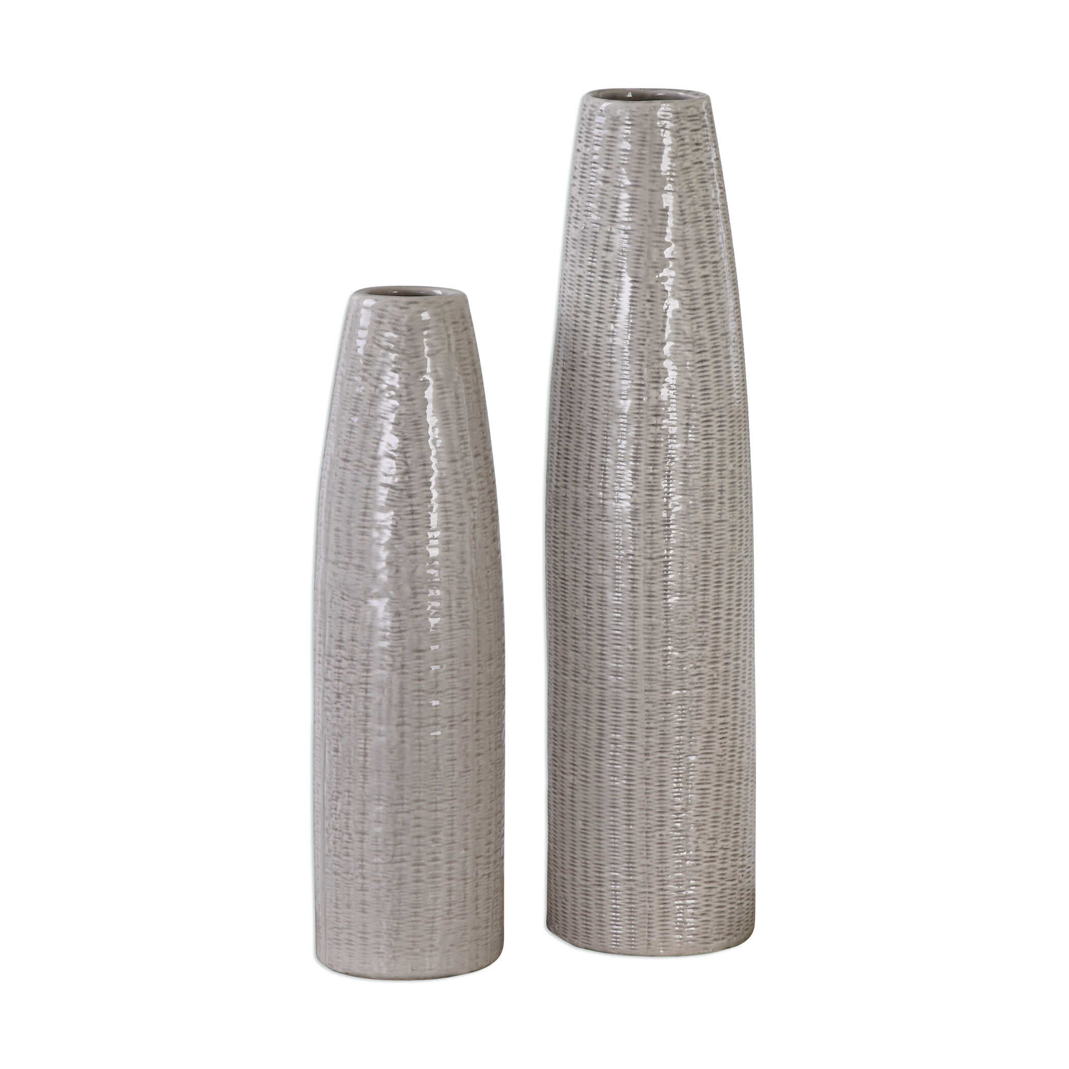 Sara Textured Ceramic Vases Set/2