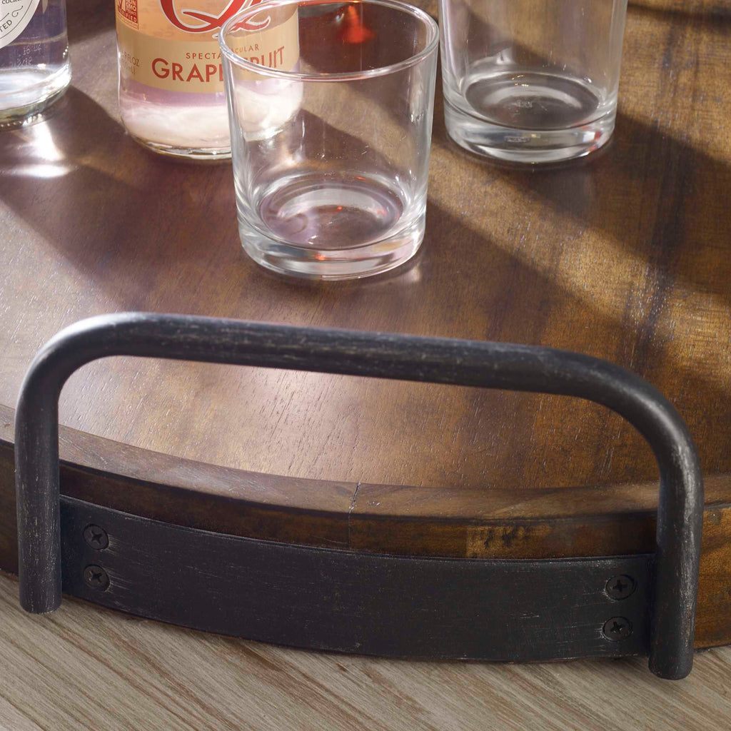 Reine Round Wooden Tray