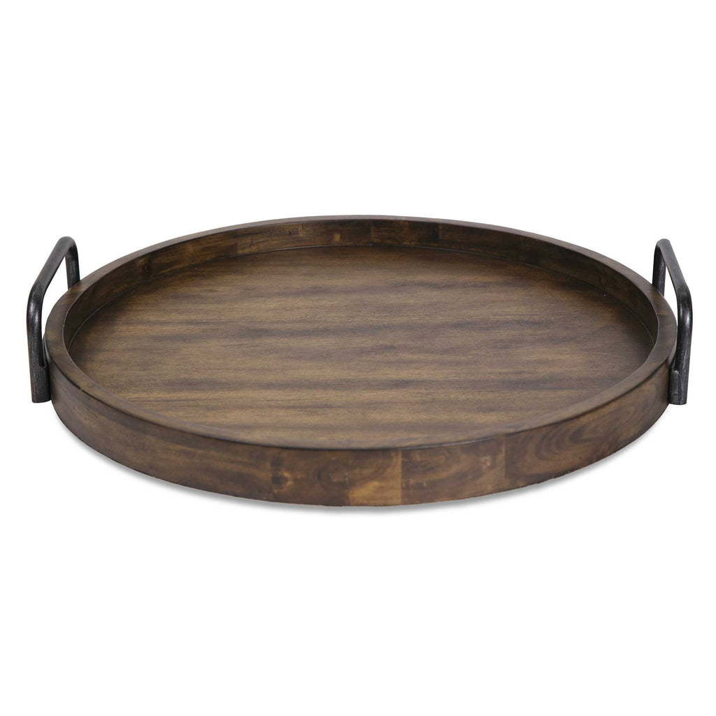 Reine Round Wooden Tray