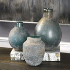 Mercede Weathered Blue-Green Vases Set/3