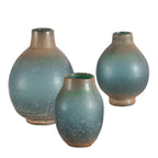 Mercede Weathered Blue-Green Vases Set/3