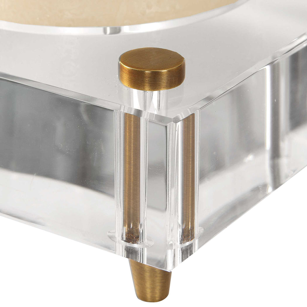 Claire Crystal Block Candleholders Set/2