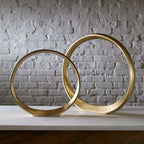 Jimena Gold Ring Sculptures Set/2