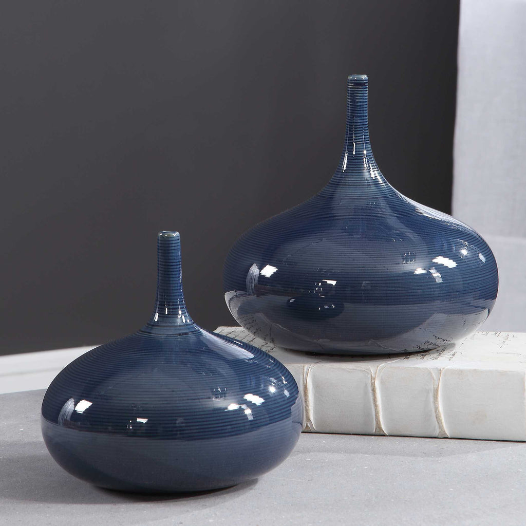 Zayan Blue Vases Set/2
