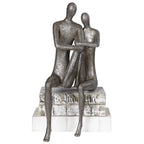 Courtship Antique Nickel Figurine