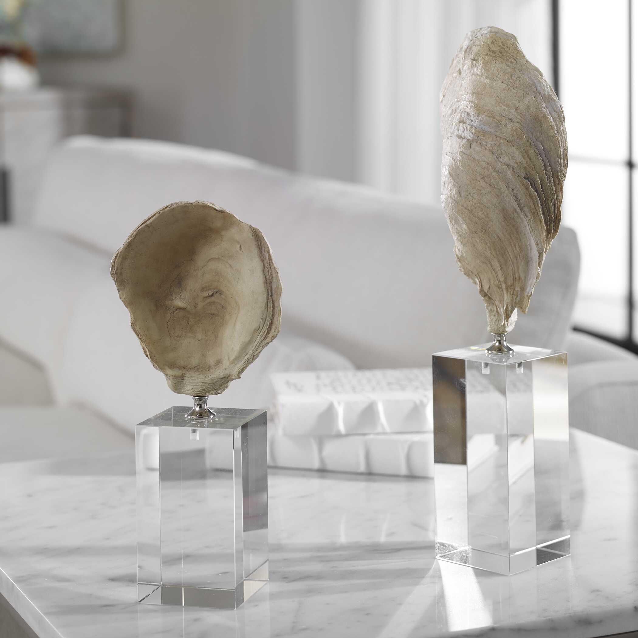 Oyster Shell Sculptures Set/2