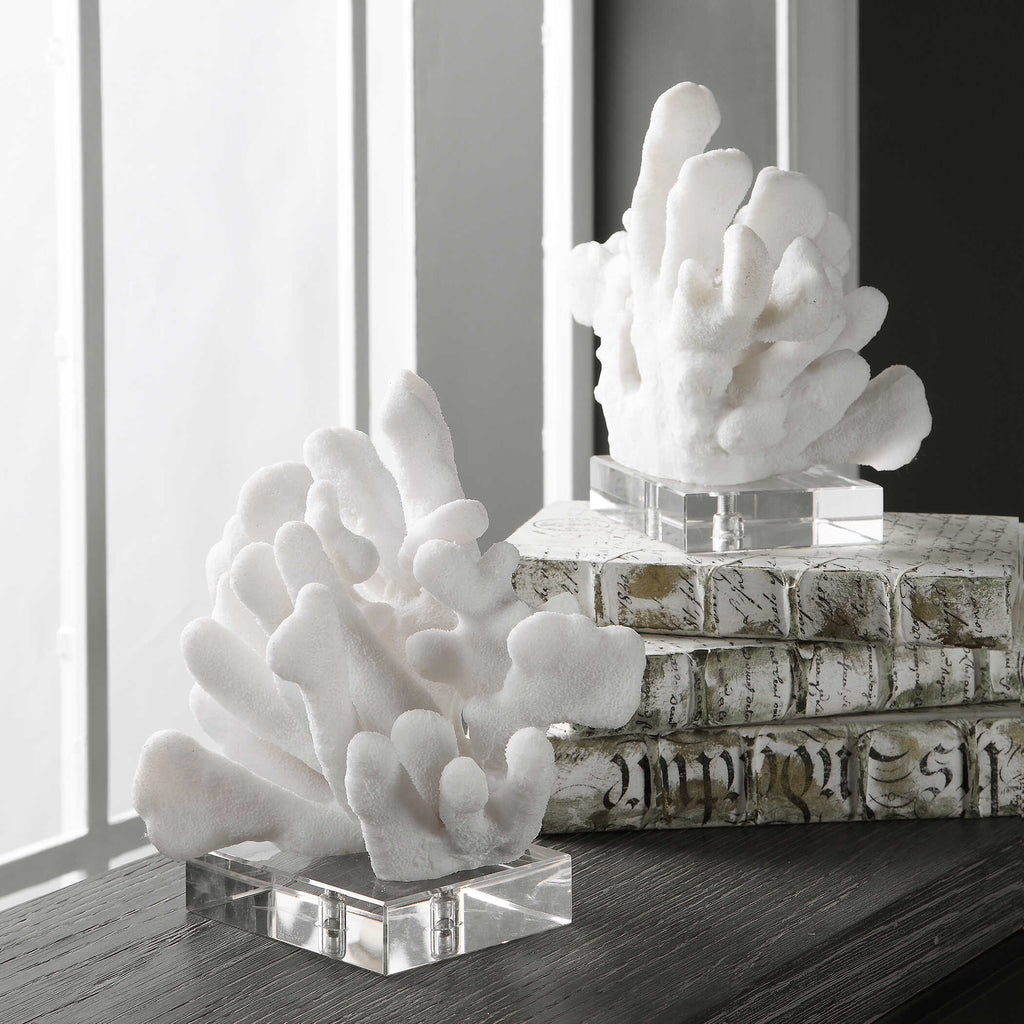 Charbel White Bookends Set/2