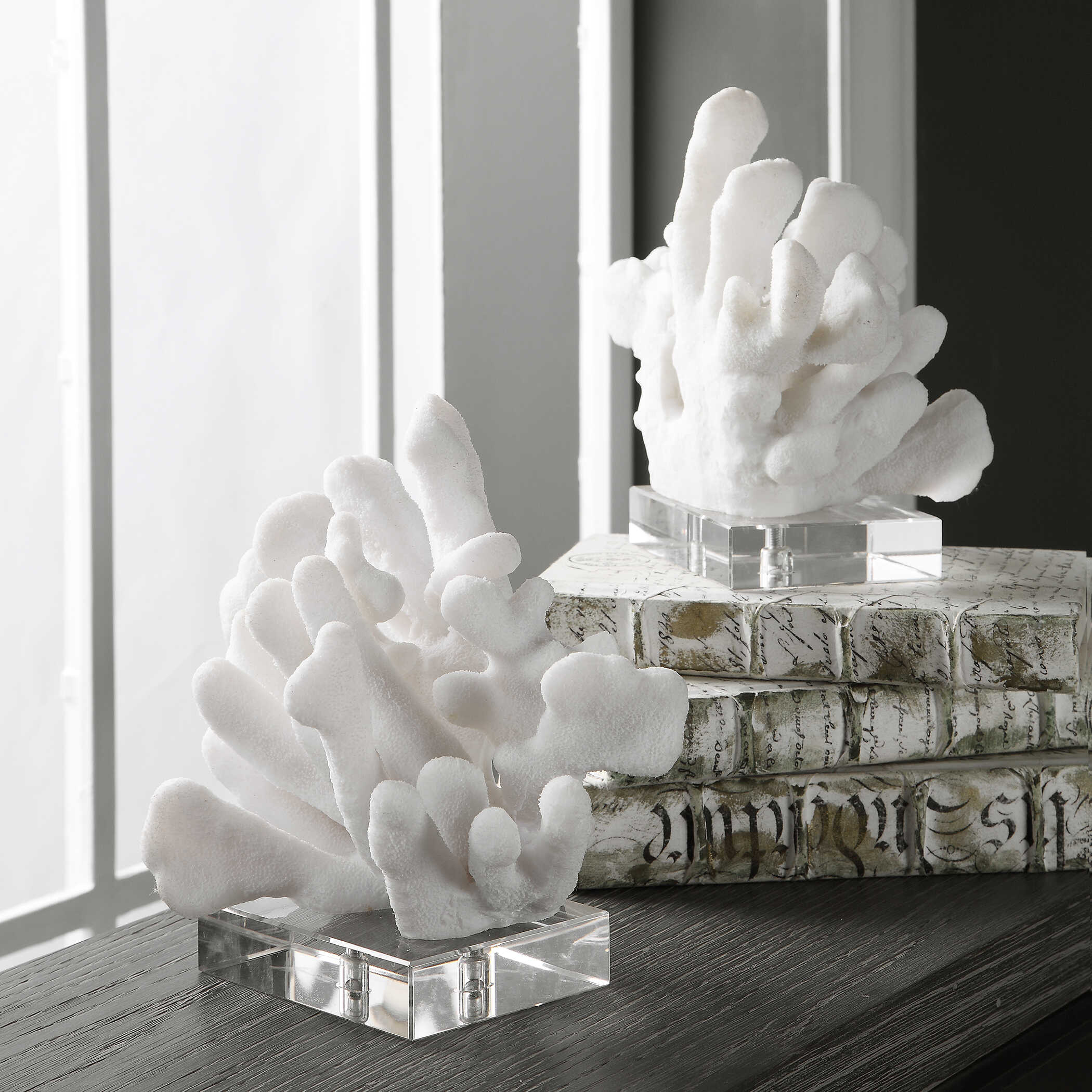 Charbel White Bookends Set/2