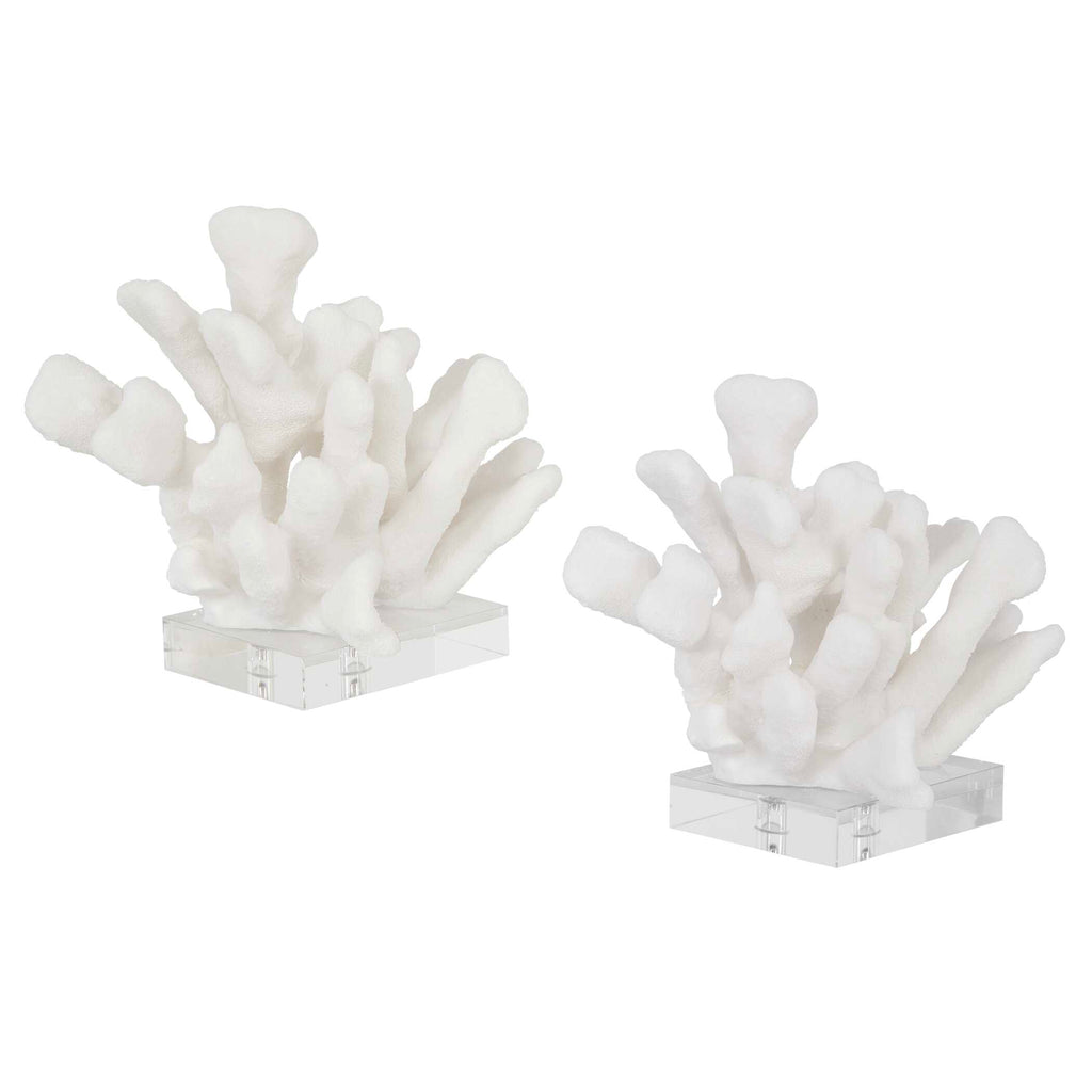 Charbel White Bookends Set/2